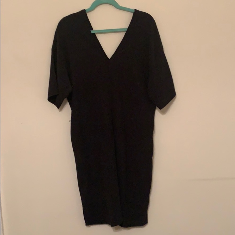 Black V Neck Sundress